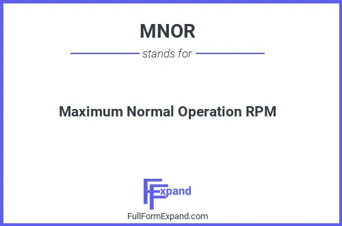 Full form of MNOR