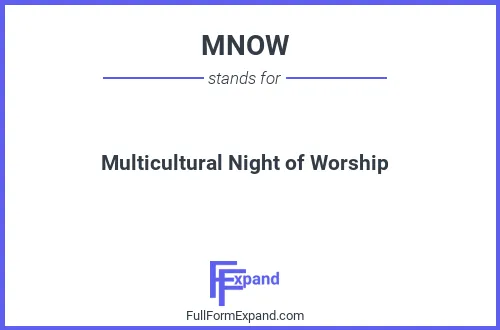 Full form of MNOW