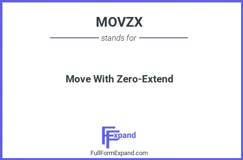 Full form of MOVZX