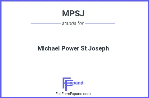 Full form of MPSJ