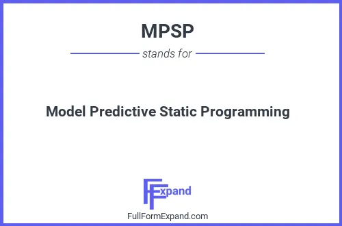 Full form of MPSP