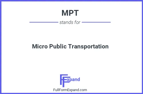 Full form of MPT