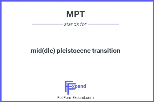 Full form of MPT