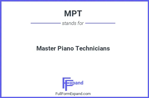 Full form of MPT
