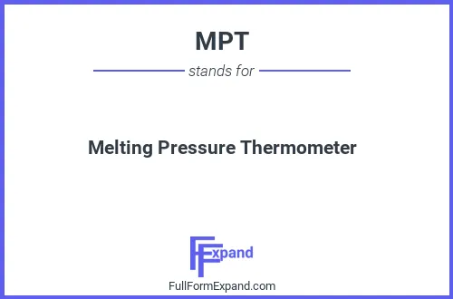 Full form of MPT