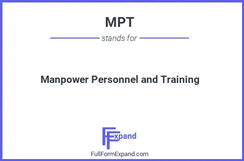 Full form of MPT