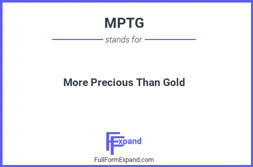 Full form of MPTG