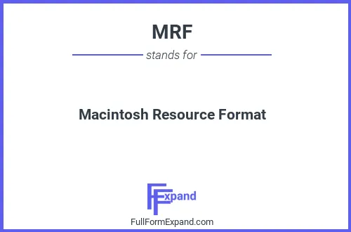 Full form of MRF