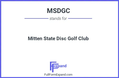 Full form of MSDGC