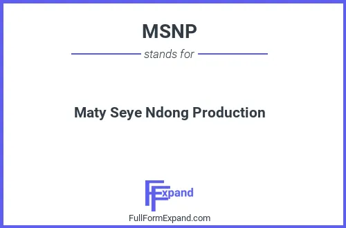 Full form of MSNP