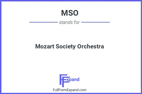 Full form of MSO