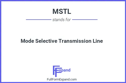 Full form of MSTL