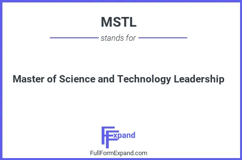 Full form of MSTL