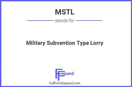 Full form of MSTL