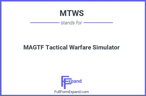 Full form of MTWS