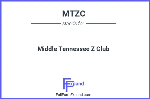 Full form of MTZC