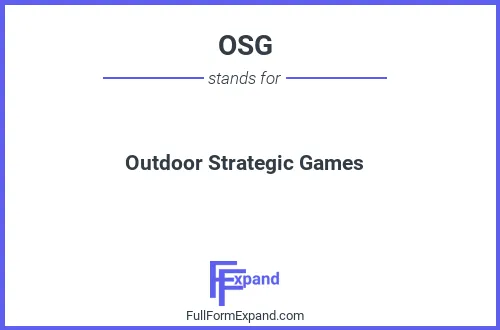 Full form of OSG