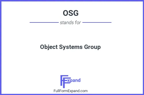 Full form of OSG