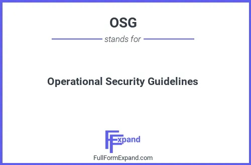 Full form of OSG