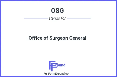 Full form of OSG