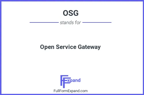 Full form of OSG