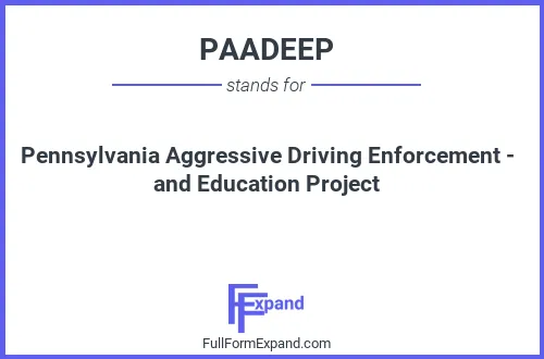 Full form of PAADEEP