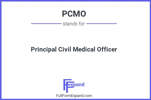 Full form of PCMO