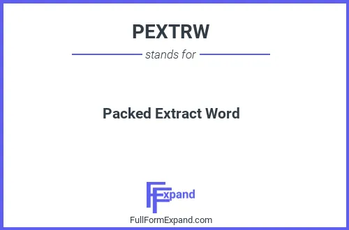 Full form of PEXTRW