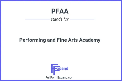 Full form of PFAA