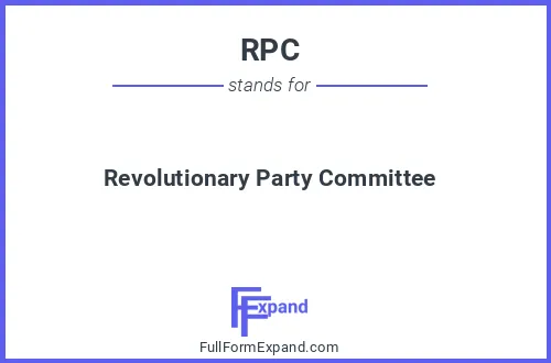 Full form of RPC
