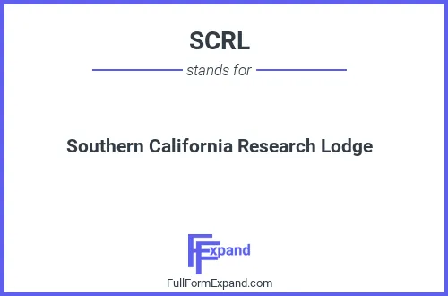 Full form of SCRL