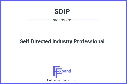Full form of SDIP