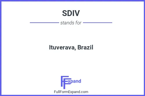 Full form of SDIV