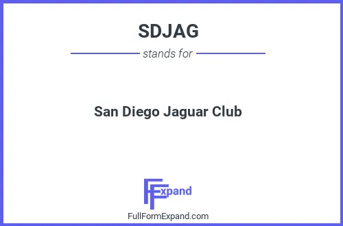 Full form of SDJAG