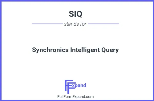 Full form of SIQ
