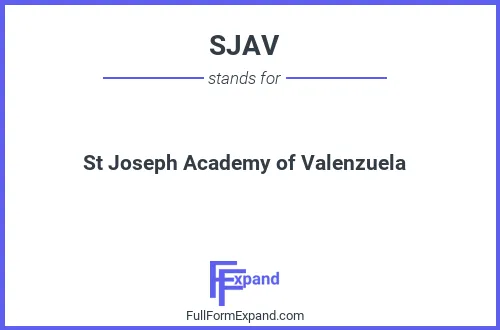 Full form of SJAV