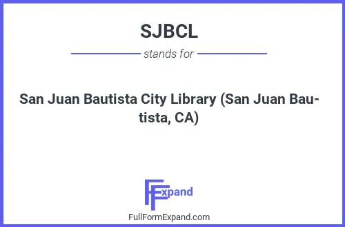 Full form of SJBCL
