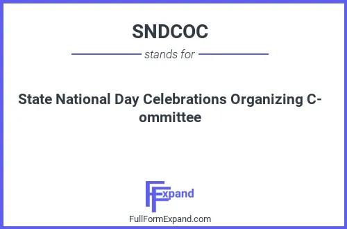 Full form of SNDCOC
