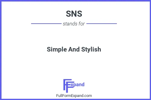 Full form of SNS