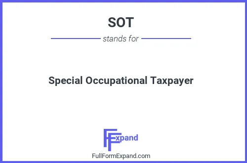 Full form of SOT