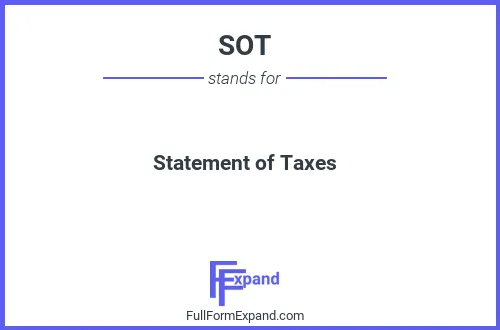 Full form of SOT