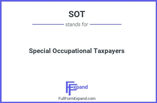 Full form of SOT
