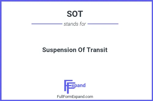 Full form of SOT