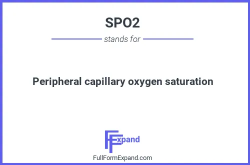 Full form of SPO2