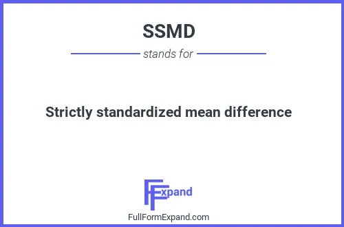 Full form of SSMD