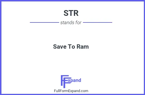 Full form of STR