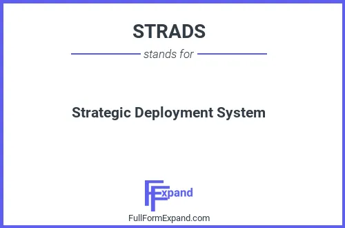 Full form of STRADS