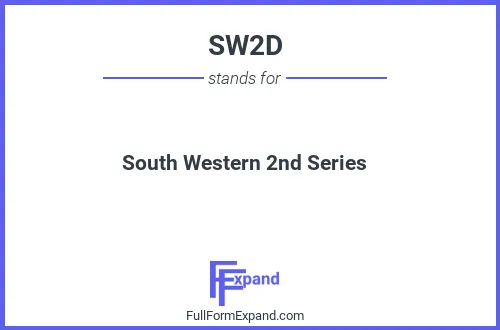 Full form of SW2D