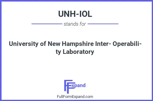 Full form of UNH-IOL