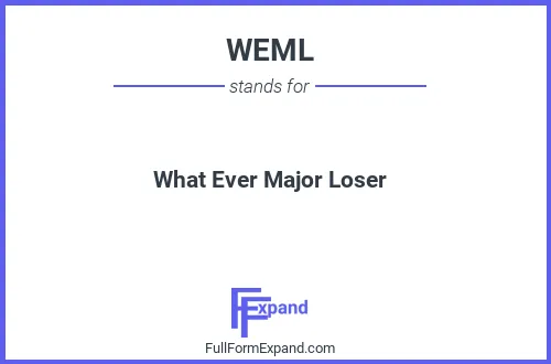Full form of WEML
